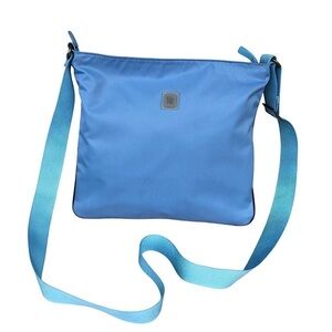 Ellington Amelia Nylon Blue Crossbody Tote Sling Messenger Bag Travel School